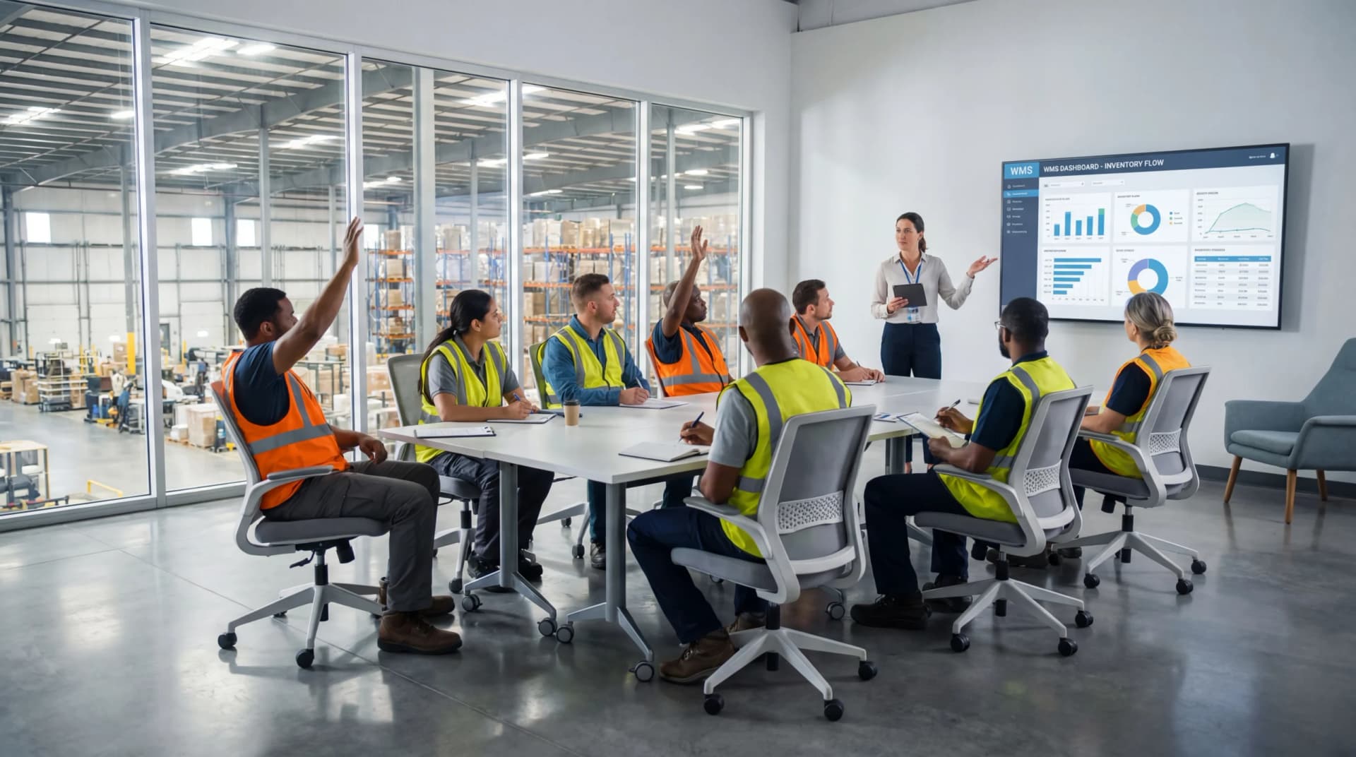 Logimax WMS training session for warehouse team
