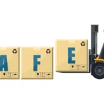 warehouse safety forklift illustration