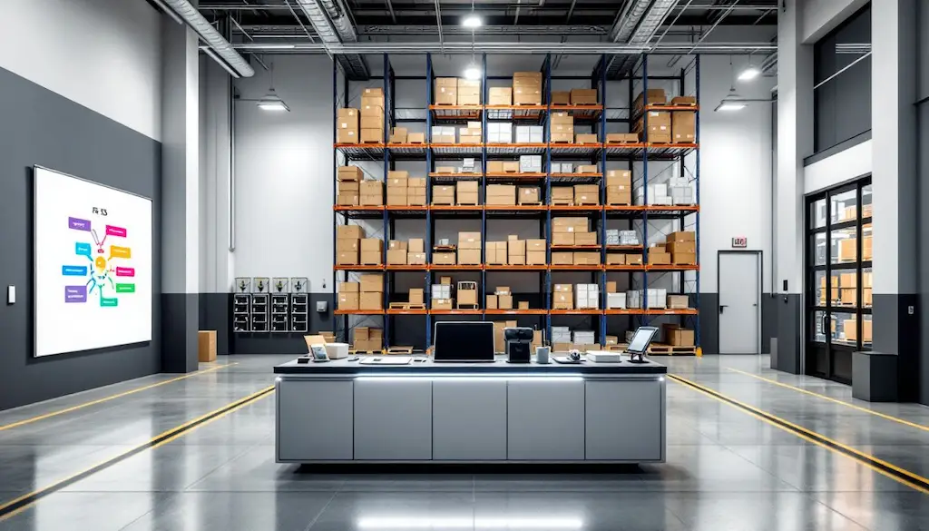 office with warehouse management best practices in place